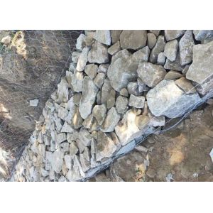 Rocks Filled River Control Galvanized Gabion Mesh