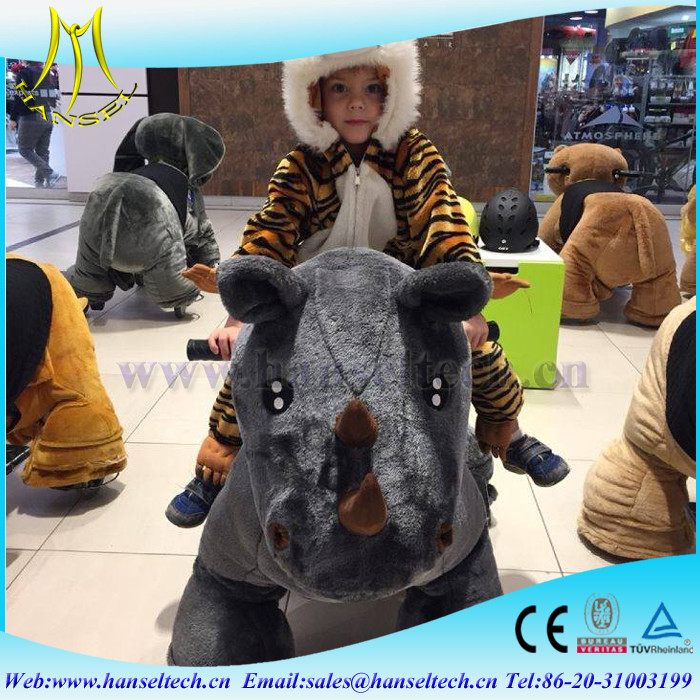 Hansel amusement soft animal electric rides and cars amusement rides and walking robot for sale