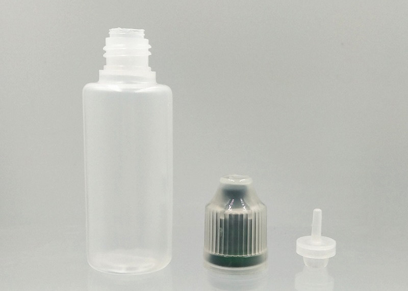 Reusable Watertight Smoke Oil Bottles Anti Theft Cap Plastic Dropper Bottles