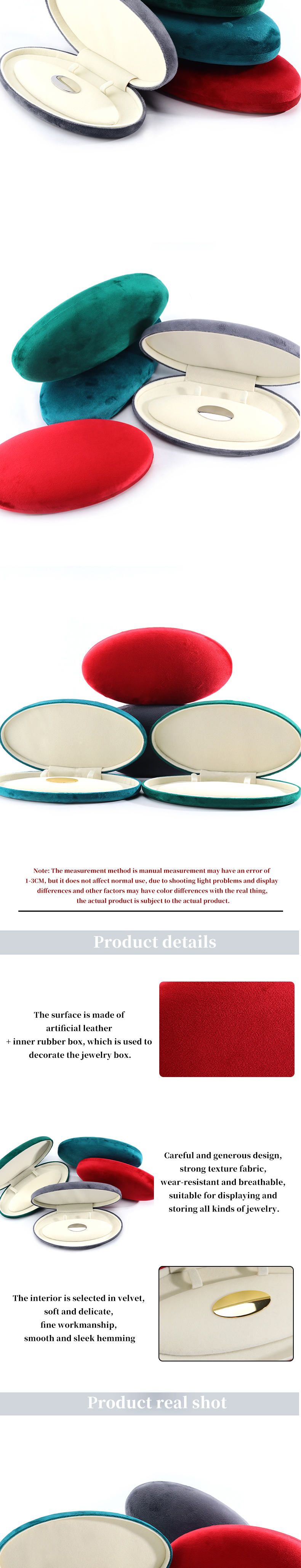 Newest Customized Velvet Jewelry Box for Customized Luxury Bracelet Earrings Necklace