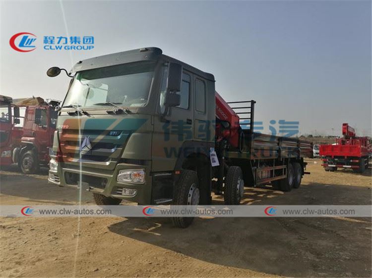 Shacman M3000 Truck Mounted 25 Tons Palfinger Knuckle Boom Crane