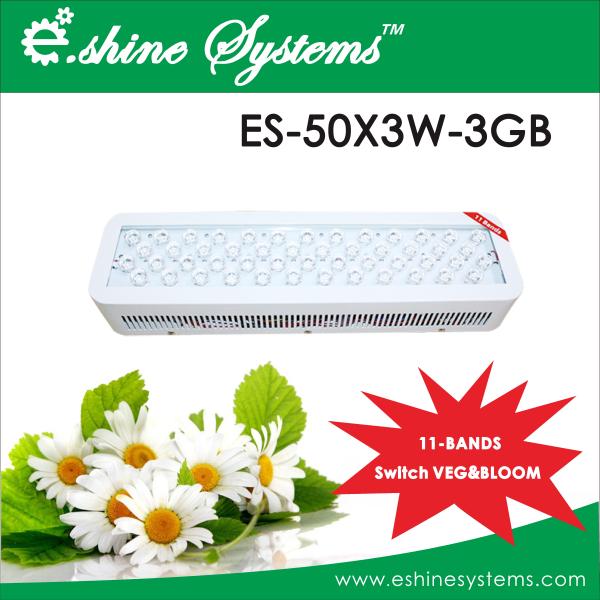 E.shine Diamond series 11 bands 50X3W LED GROW LIGHT Flowers And Vegetables LED