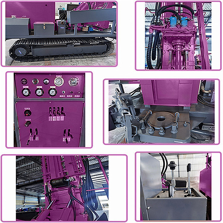 Rotary Borehole Water Well Rig Deep 500m Portable Hydraulic Water Well Drilling Rig