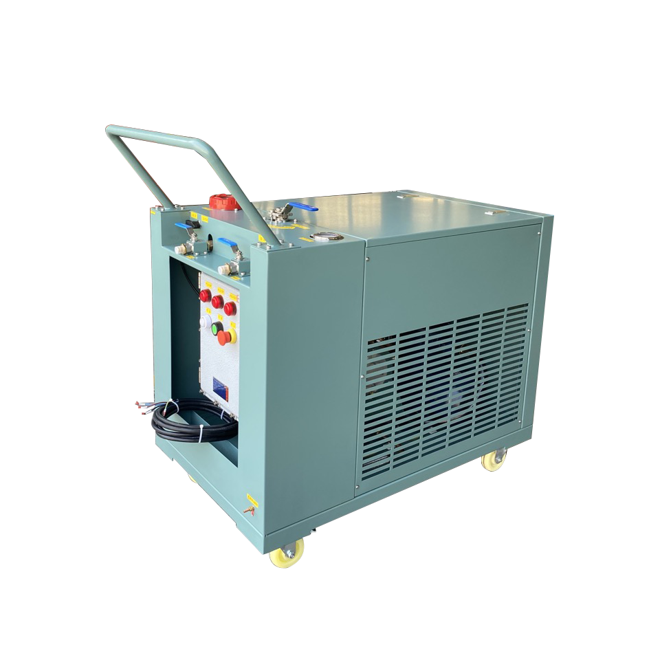 R32 R290 Refrigerant Recovery Recycling Machine Ac Gas Recovery Machine 3HP Explosion Proof Recovery Station