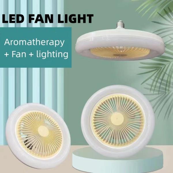 LED Aromatherapy Fan Light Bedroom Dining Room Ceiling Fan Light Lighting + Fan
