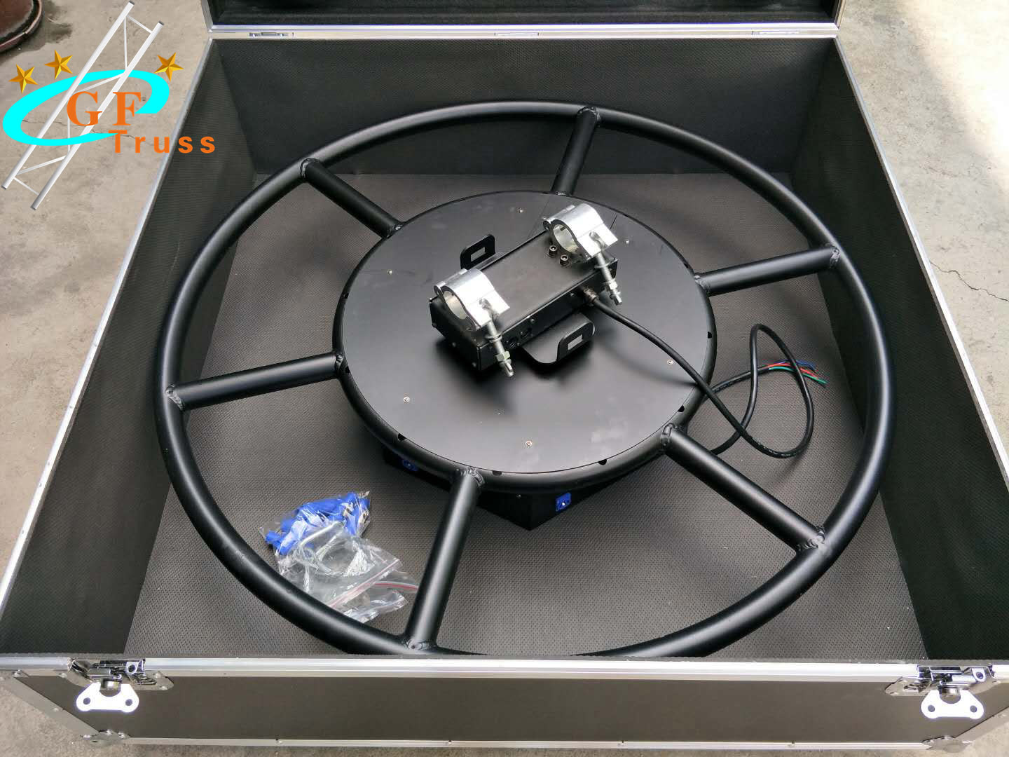 Stage Rotating Circle DMX-512 Aluminum Lighting Truss