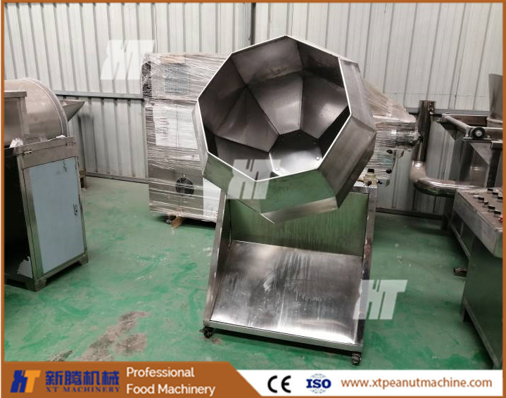 Puffed Snack Octagonal Almond Coating Machine SUS304 Anise Automatic Coating Machine