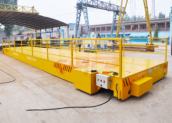 2019 factory custom design busbar powered railway transfer cart in production line