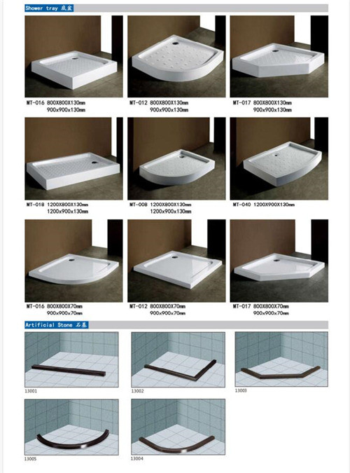 2 Bypass Door Shower Door Enclosures / Walk In Shower Enclosures Customized Size