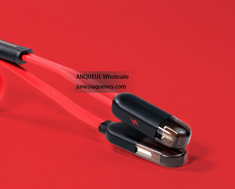 High Quality OEM Remax 2In1 Genuine Data Cable For Iphone 6, Android, Factory price, welcome custom color