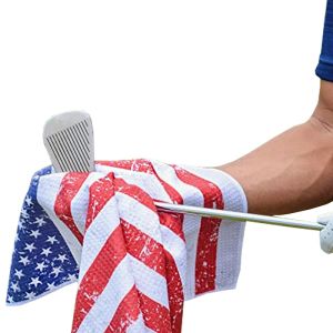Digital Printed Microfiber Waffle Weave Golf Towel With Custom Logo
