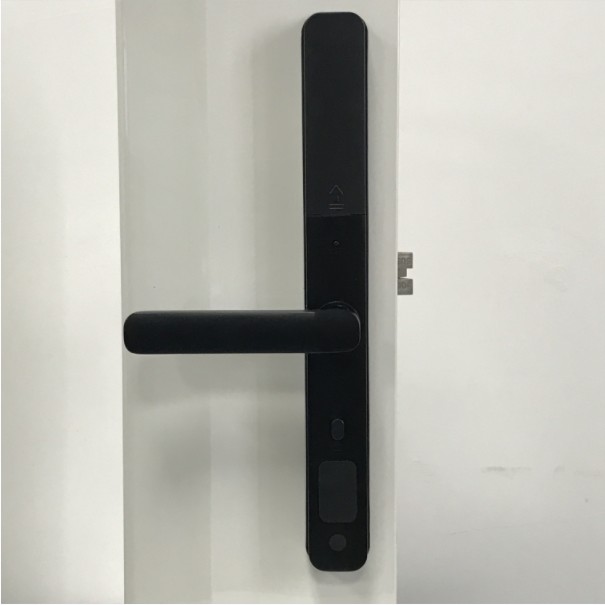 Black Home Glass Door Smart Lock For Sliding Door 2 Years Warranty