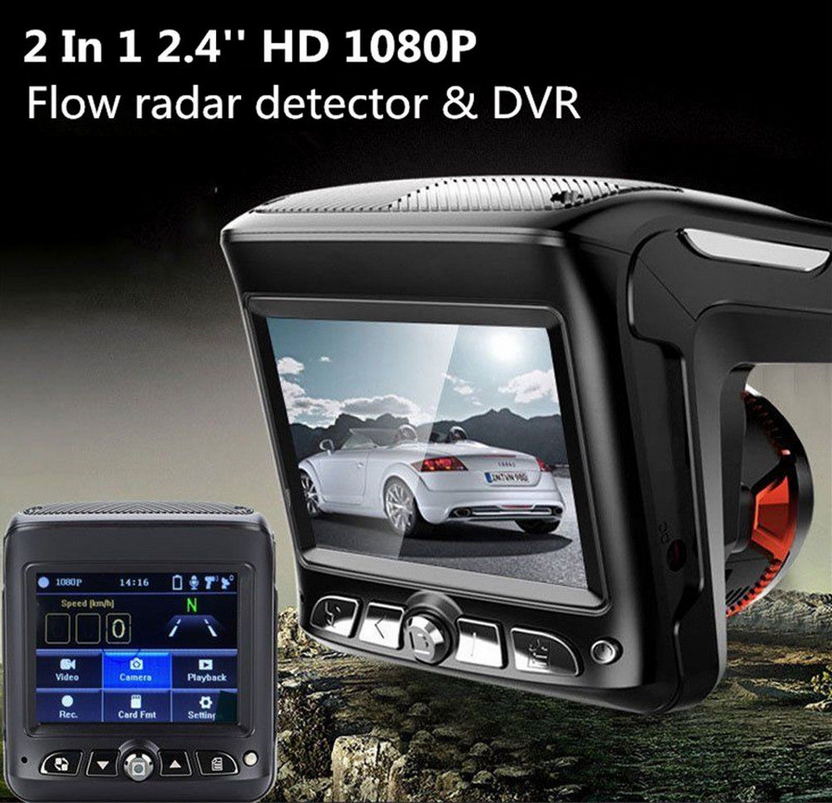 Dual Lens GPS 2.4inch 1080P Mini Dash Cam Front And Rear Night Vision