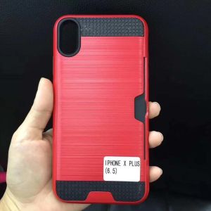  Colorful Metal Brushed with Side Card Pocket Function Protective Shell For LG V10 V20 K8 2018 Q8 Q7+ LV3 2018 G710 X5 Manufactures