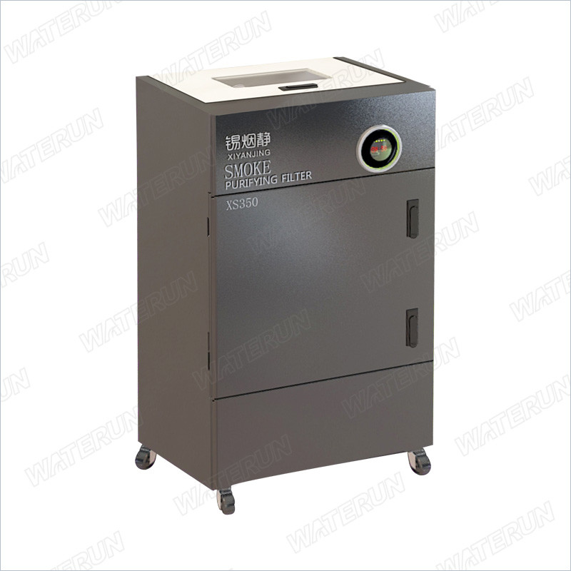 Black And White Benchtop Smoke Absorber , Portable Welding Fume Extractor With 350w