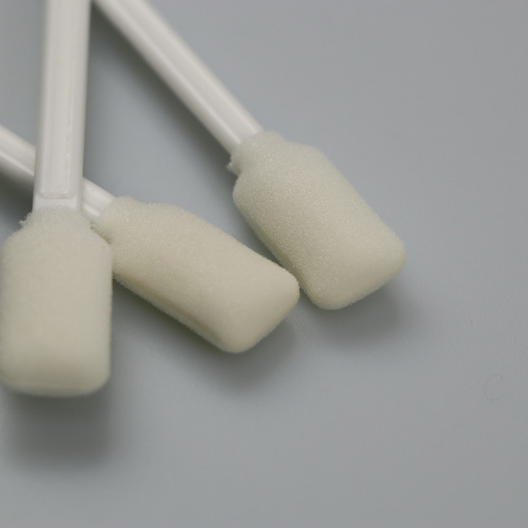 Double Rectangular Flat Sponge Head Disposable Cleanroom Foam Tip Swab