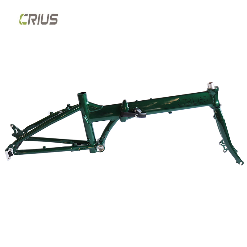 20" Aluminum Alloy Folding Bike Frame with Gloss Surface Processing Mode Suitable