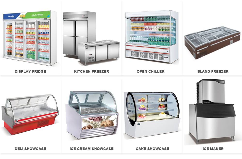 220V 50HZ Gelato Ice Cream Display Freezer Multipurpose Durable