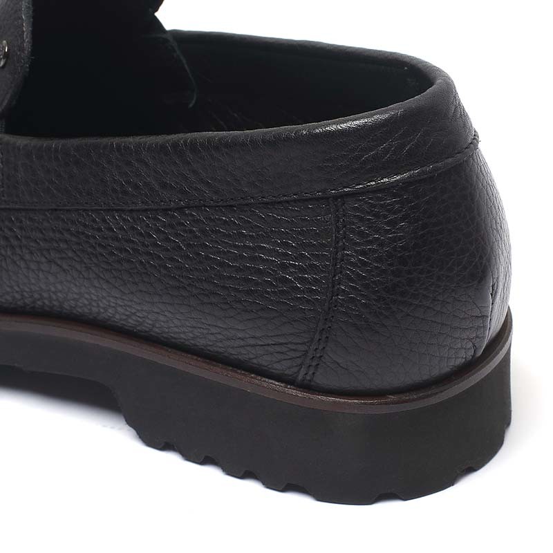Rubber Outsole Anti Skid Mens Leather Moccasin Shoes