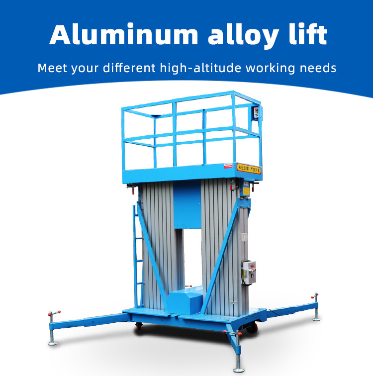 560KG Vertical Material Lifts Hydraulic Lift Ladder For Warehouses
