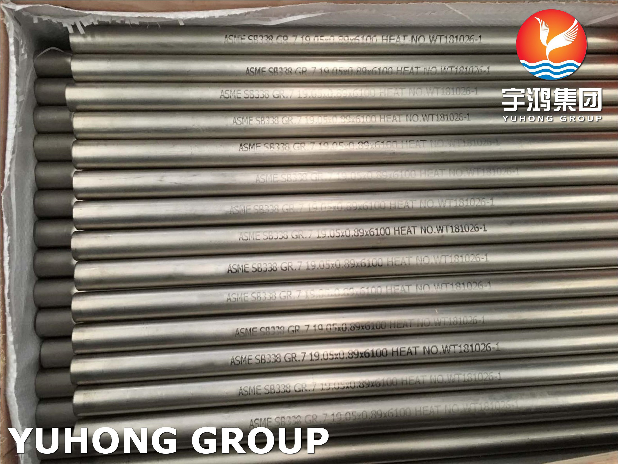 Titanium Seamless Tube ASTM B338 Gr2 Gr9 Titanium Exhaust Pipe Heat Exchanger Tube
