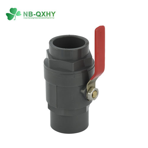 1/2 Inch to 4 Inch PVC Plastic Two Pieces Ball Valve with Socket/Threaded End