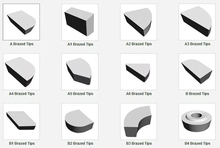 Excellent Toughness Tungsten Carbide Tip With Stable Cutting Performance