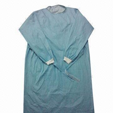 Polypropylene Disposable Coveralls , Waterproof Surgical Gowns Prevent Cross