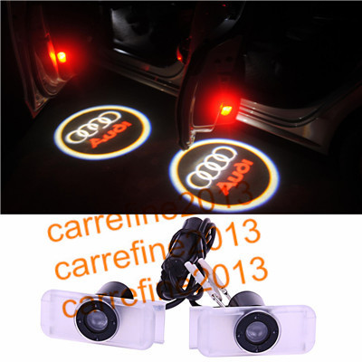 Quality LED Door logo Ghost Shadow Projector Lights for AUDI A8 A6 A5 A4 Q7 Q5 Plug & Play for sale