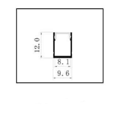 Anodized Finished LED Aluminum Profile Extrusion For Floor Cabinet Wall , Heat Sink