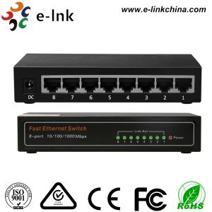 Unmanaged 8 port 10/100/1000Mbps Ethernet Switch