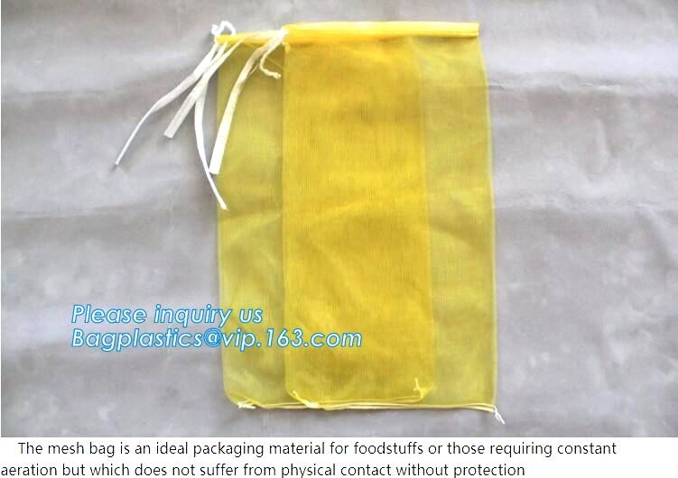 Reusable Solid Shopping Bag String Grocery Bag Shopper Cotton Tote Mesh Net Woven Portable Durable Shopping, BAGEASE