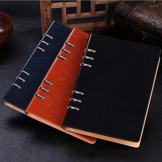 Business gift - Manufacture loose-leaf notebooks 6 ring binder leather agenda LN
