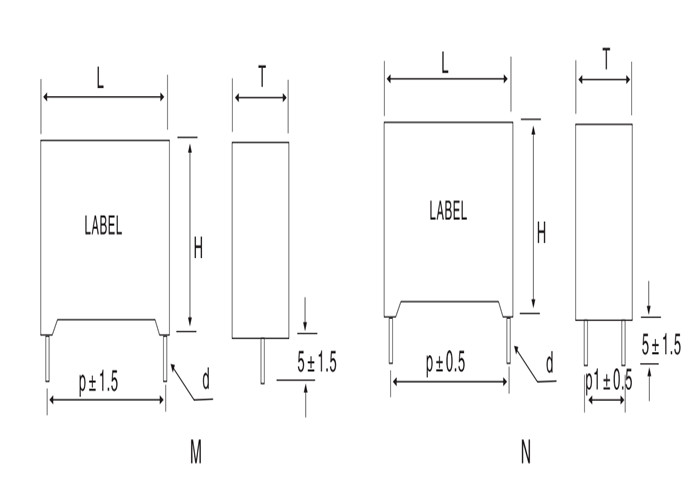 C52 1.2UF 125J 400V DC LINK Film Capacitors With 2 PIN Electric Vehicle TDK B32778m Inverter Welder