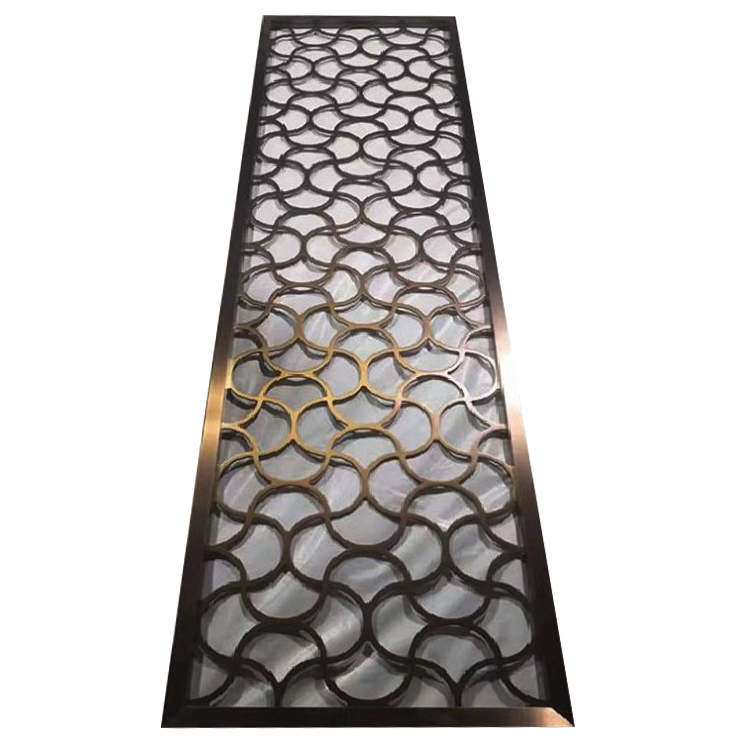 Custom high quality decorative stainless steel mesh floor to ceiling room dividers