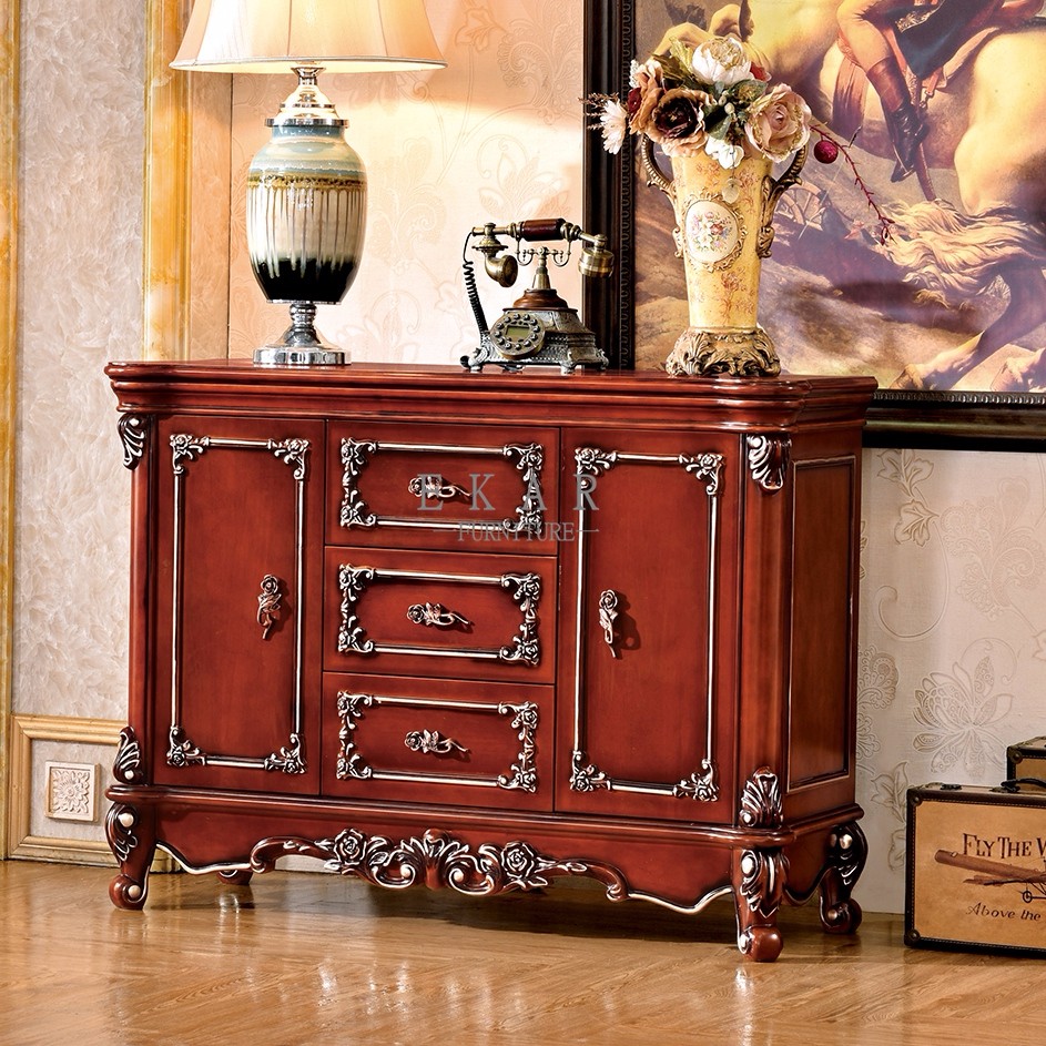 Wooden Glass Whiskey Dining Room Cabinet OY-JG02