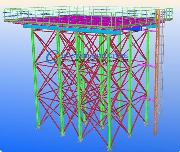 Elevated Water Tank Stand Tower 12m 100m3 Galvanize Steel Panel Water Tank