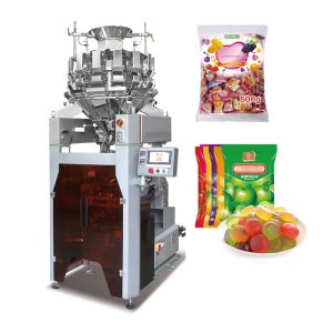China 10/14 Hoppers Multihead Weigher Packing Machine with 220V50/60Hz and 1 Year Warranty for Food Packaging on sale