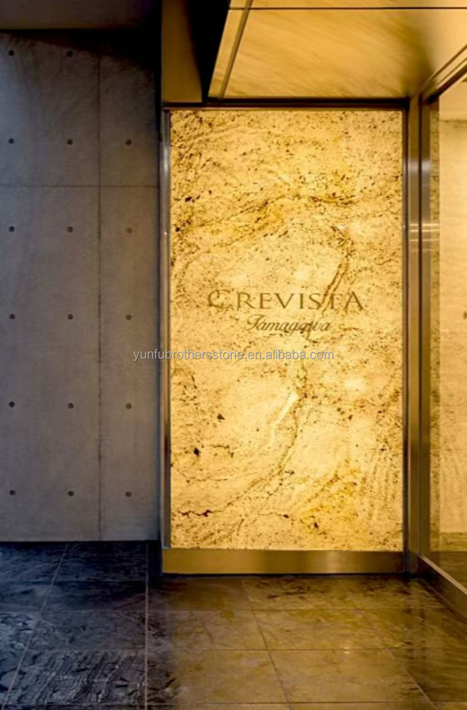 Flexible Slate Stone Sheets Wall Cladding in Modern Design for Hotel Villa Interiors
