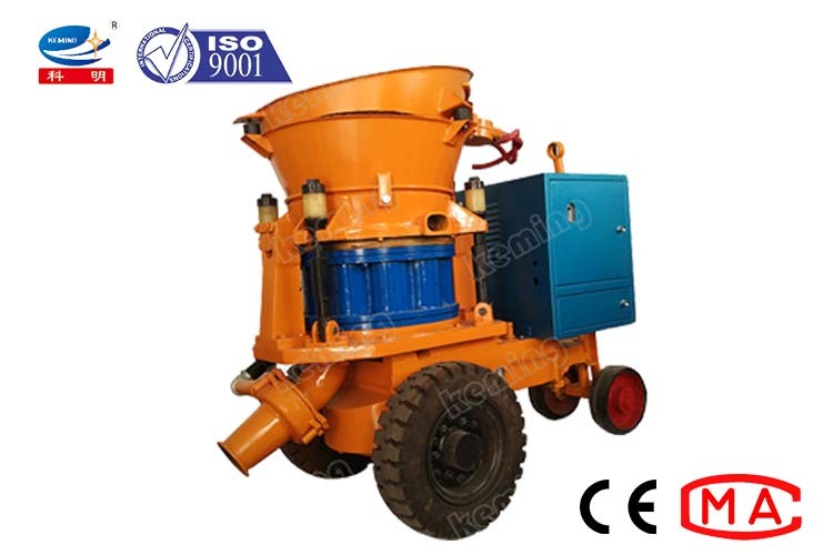 Dry Swimming Pool Concrete Shotcrete Machine 1.1m Material Feeding Height