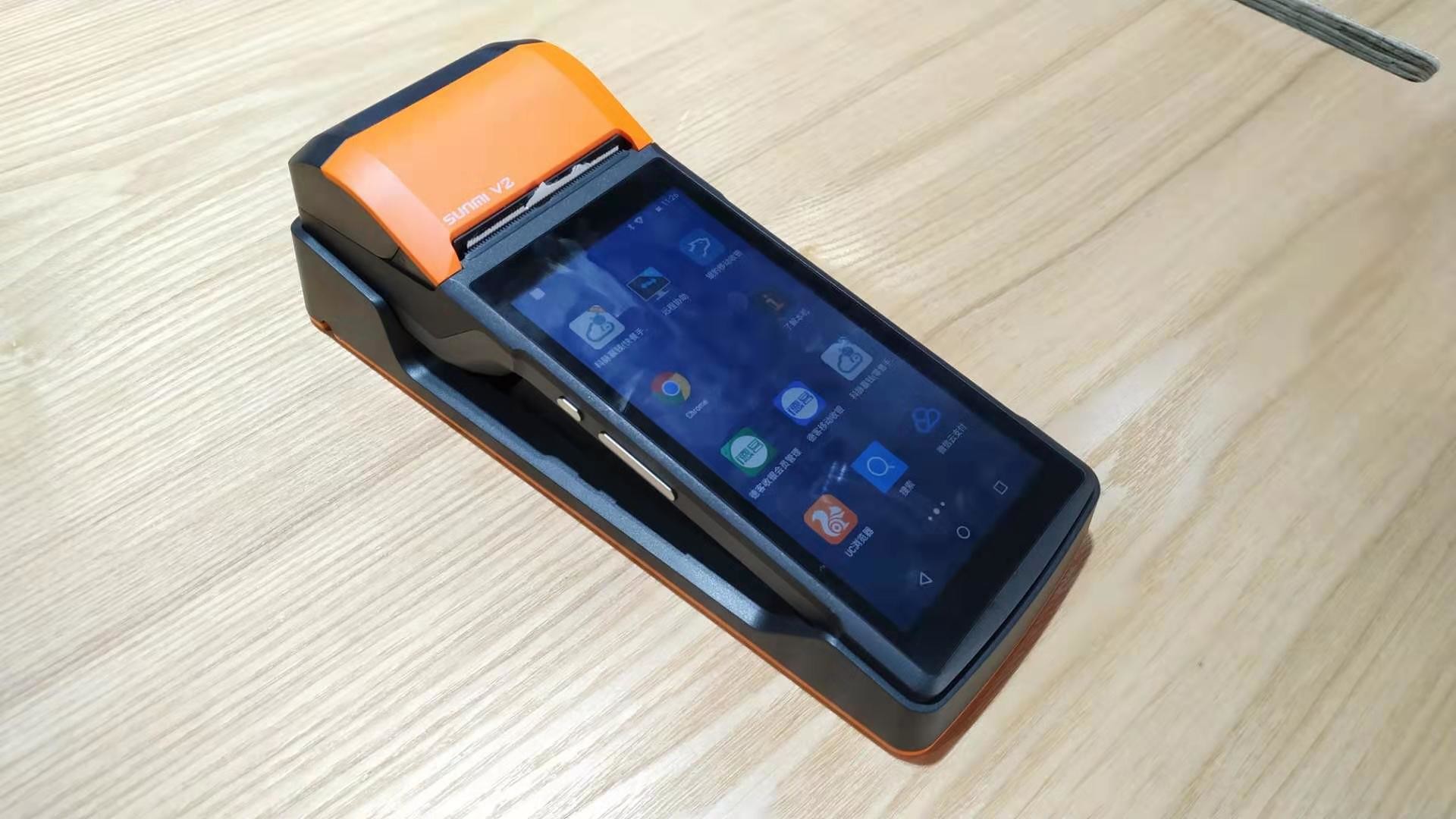 China POS 3G 4G Wifi Bluetooth Android PDA Devices With Charging Base / 5.45 Inch Touch Screen on sale