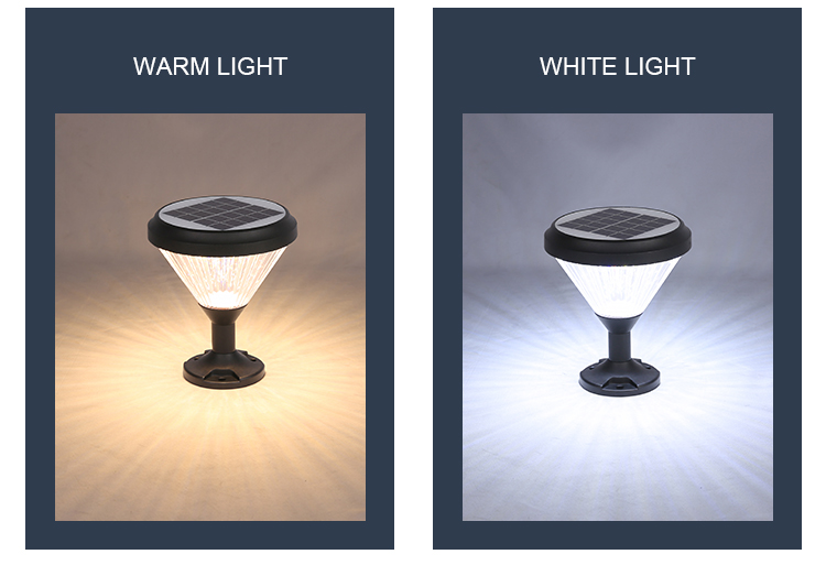 DC 3.2V Solar Pillar Light , Solar Bollard Lamps For Courtyards Villas