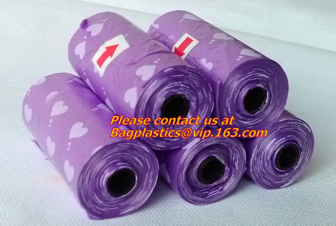 Promotional Custom Logo Pet Waste Bag With Holder, Eco-friendly Plastic Dog Pet Waste Bags With Dispenser, BAGEASE, PAC