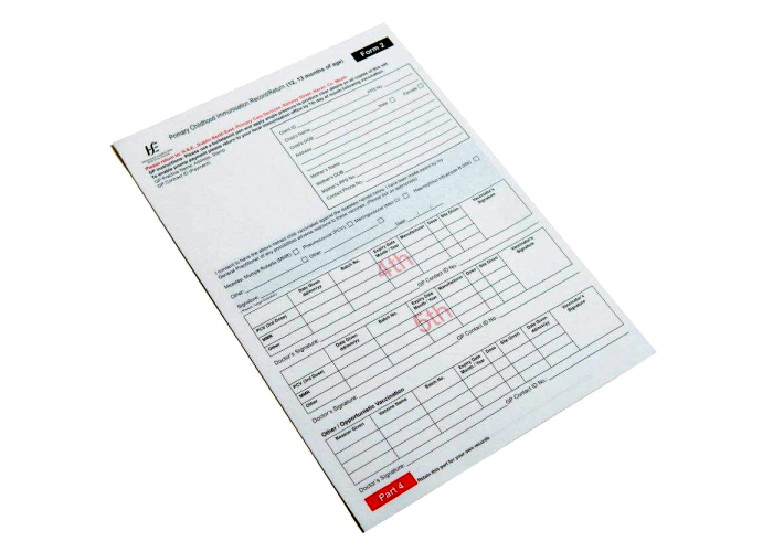 Professional 5 Ply copy image CFB Carbonless Paper in sheets 48-100 Gsm High Smooth Surface