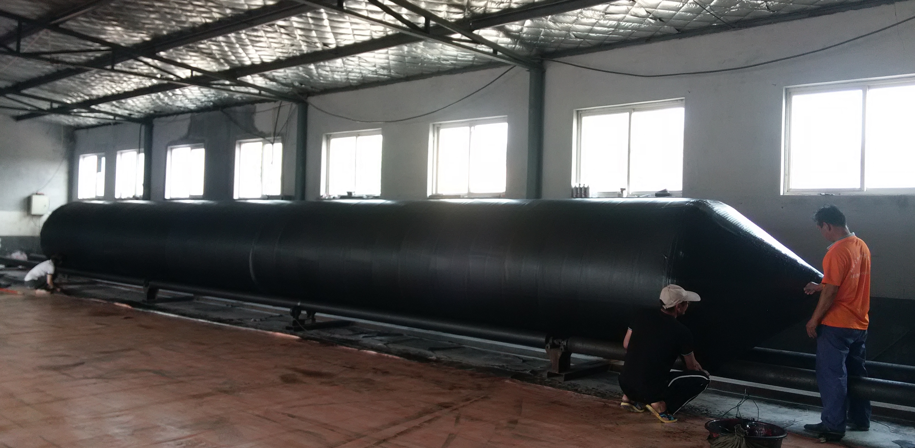 Natural Rubber Boat Ship Launching Airbags D1.5*L10m Marine Rubber Airbag