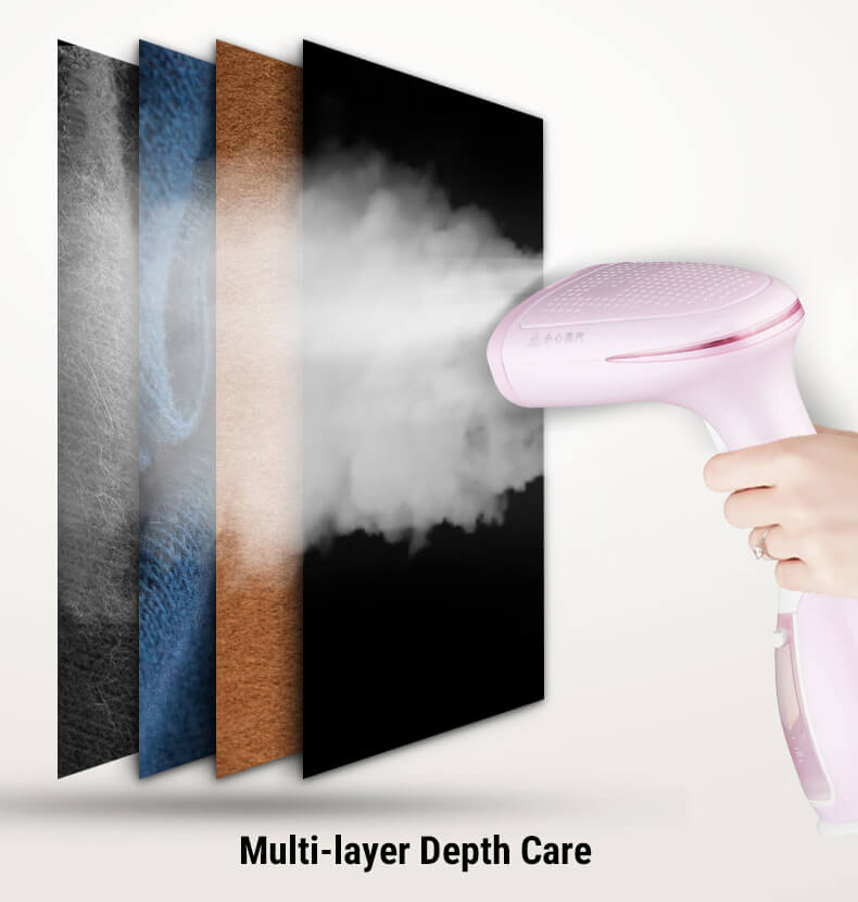25s Heat Up Time Anti-Drip Light Travel Garment Steamer for Wrinkle-Free Ironing