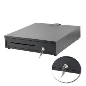 China Checkout Cash Box with Optional Bank Notes Support and Different Size in Black/White Color on sale