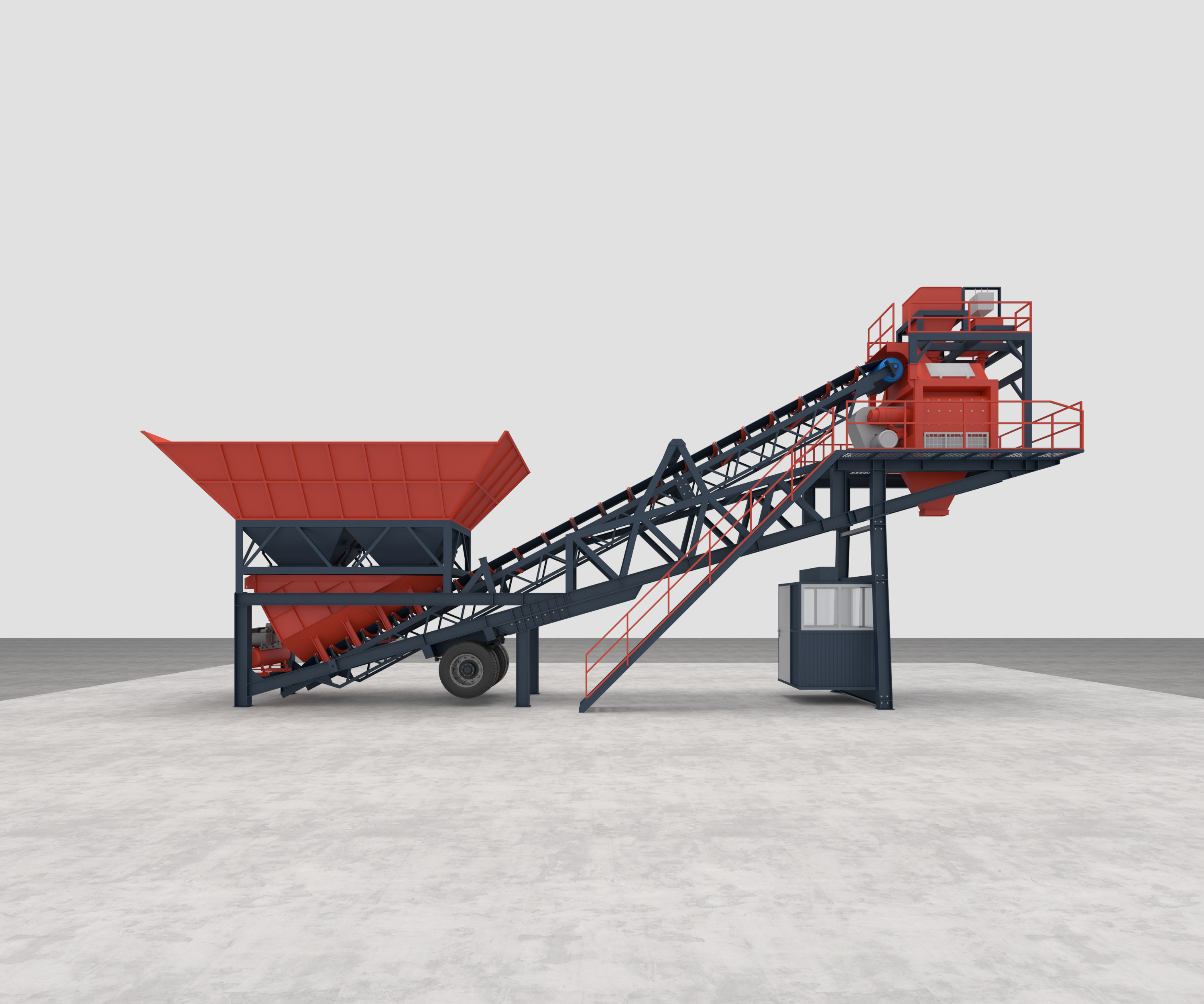 Mixing Mobile Concrete Batch Plant Manufacturers Compact