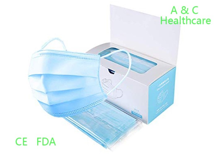 Odorless 4 Ply Anti Dust Disposable Face Mask Mouth Cover Single Use