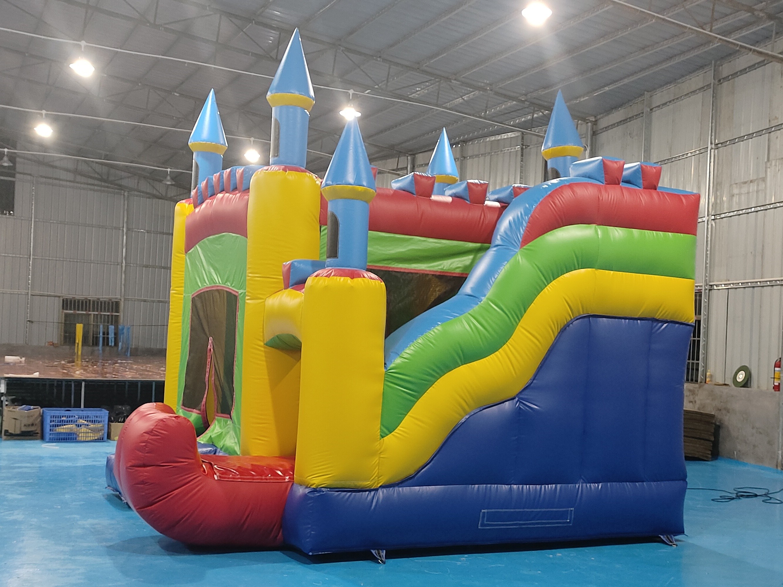 Commercial Grade Bounce House Inflatable Combo Jumping House With Slide Inflatable Bubble Castle For Kids